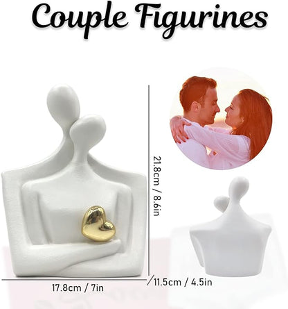 Romantic Couple Hug Lovers Sculptures