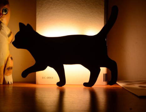 LED Animal Dog Cat Shape Night Light