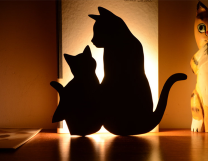 LED Animal Dog Cat Shape Night Light