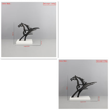 Home Metal Horse Sculpture Ornaments