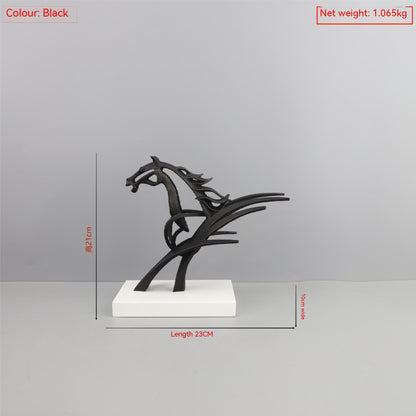 Home Metal Horse Sculpture Ornaments