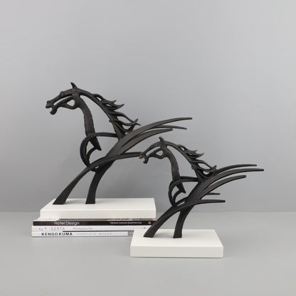 Home Metal Horse Sculpture Ornaments