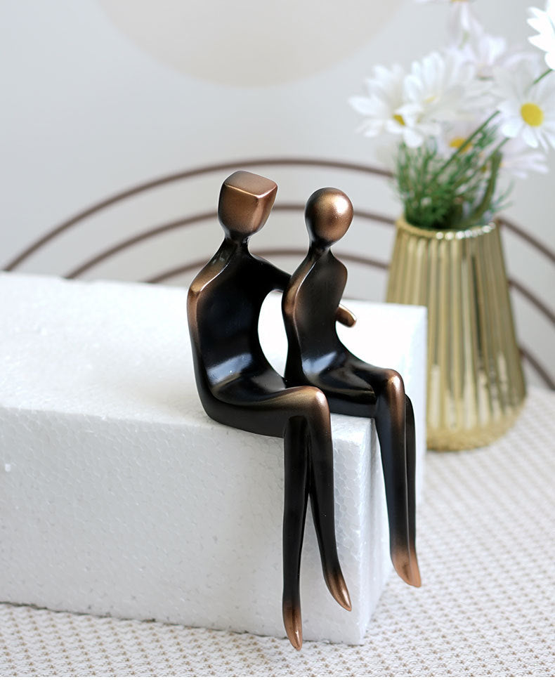 Creative Abstract Couple Character Art Sculptured