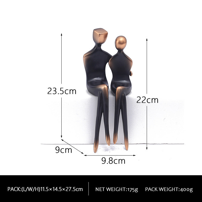 Creative Abstract Couple Character Art Sculptured