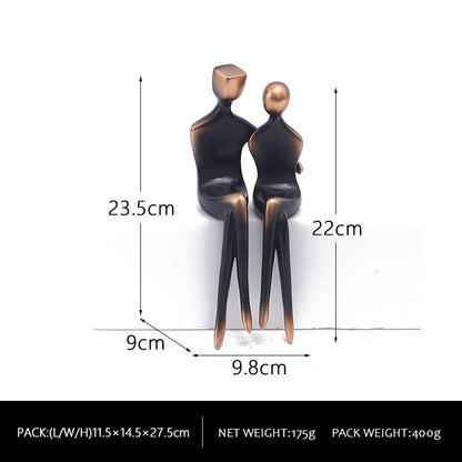 Creative Abstract Couple Character Art Sculptured